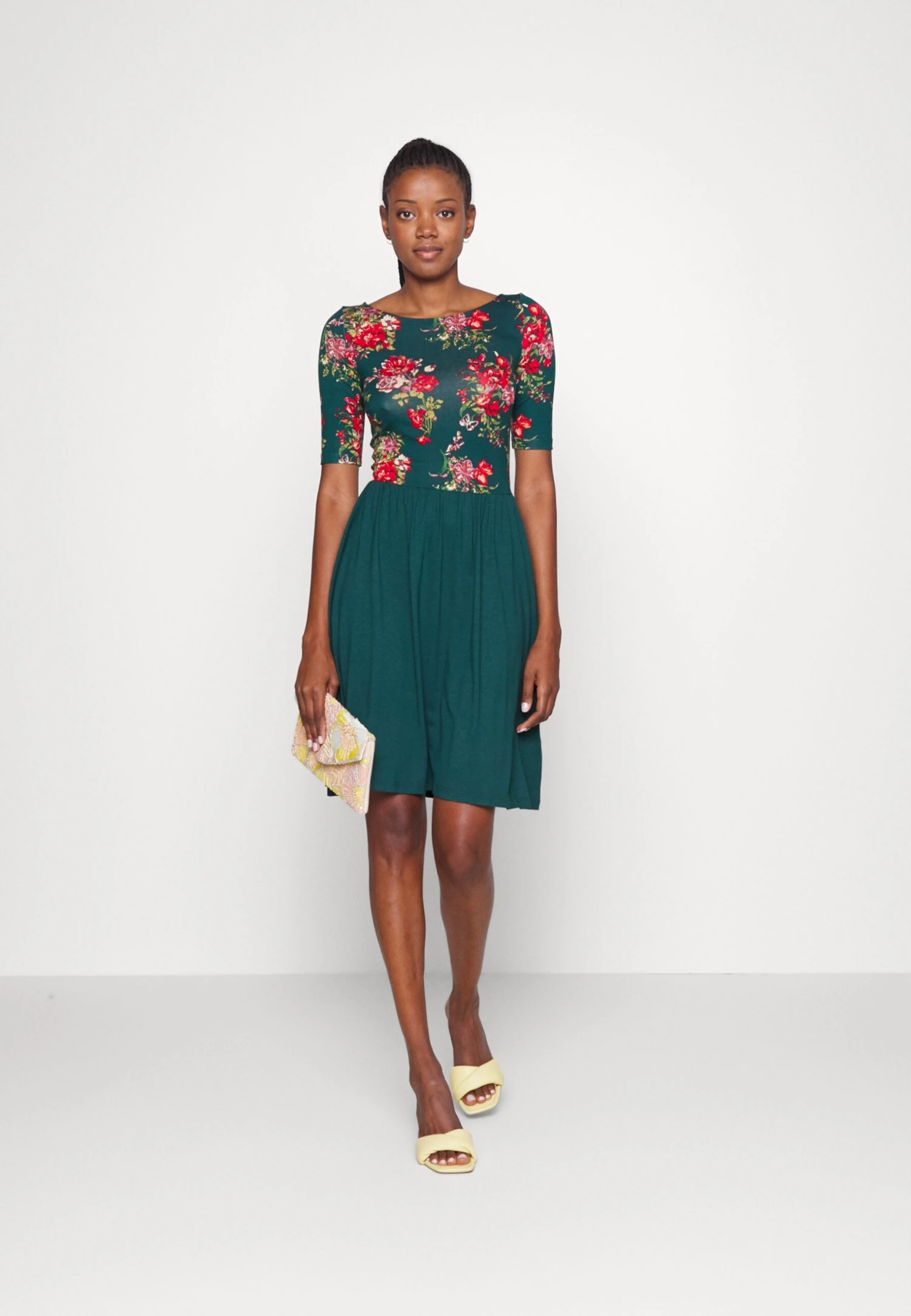 Anna Field Robe En Jersey - Multi-Coloured/Green 4 Anna Field Robe En Jersey - Multi-Coloured/Green – Image 2