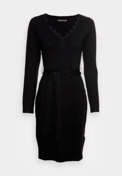 Anna Field Lace Insert V Neckline Loose Dress - Robe Pull - Black 10 Anna Field Lace Insert V Neckline Loose Dress - Robe Pull - Black -Anna Field 04d5fa9dd39844bfa488fdbc592f58c5