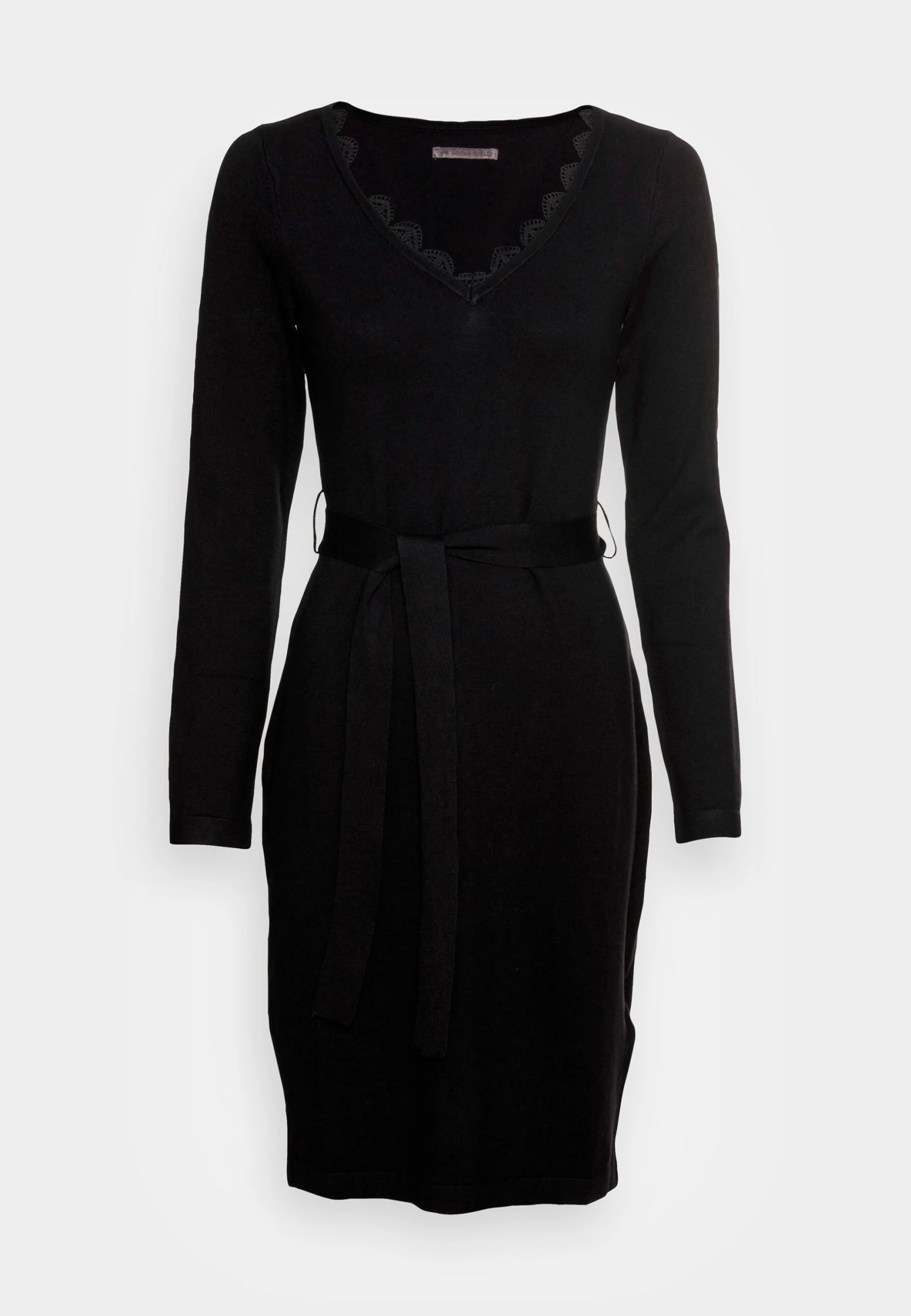 Anna Field Lace Insert V Neckline Loose Dress - Robe Pull - Black 6 Anna Field Lace Insert V Neckline Loose Dress - Robe Pull - Black â Image 4