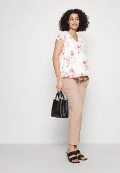 Mama Belt - Blouse - White/Red -Anna Field 06094a1b4a0d4e58ae564390d2dfa303