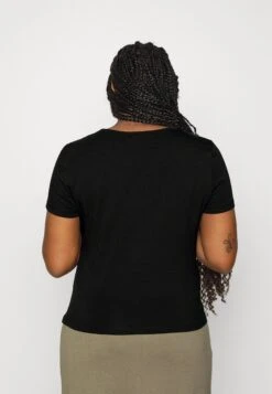 Curvy Front Lace - T-Shirt Basique - Black 9 Curvy Front Lace - T-Shirt Basique - Black -Anna Field 0beafd62b3f64d9b9af09bdaf0b5735f