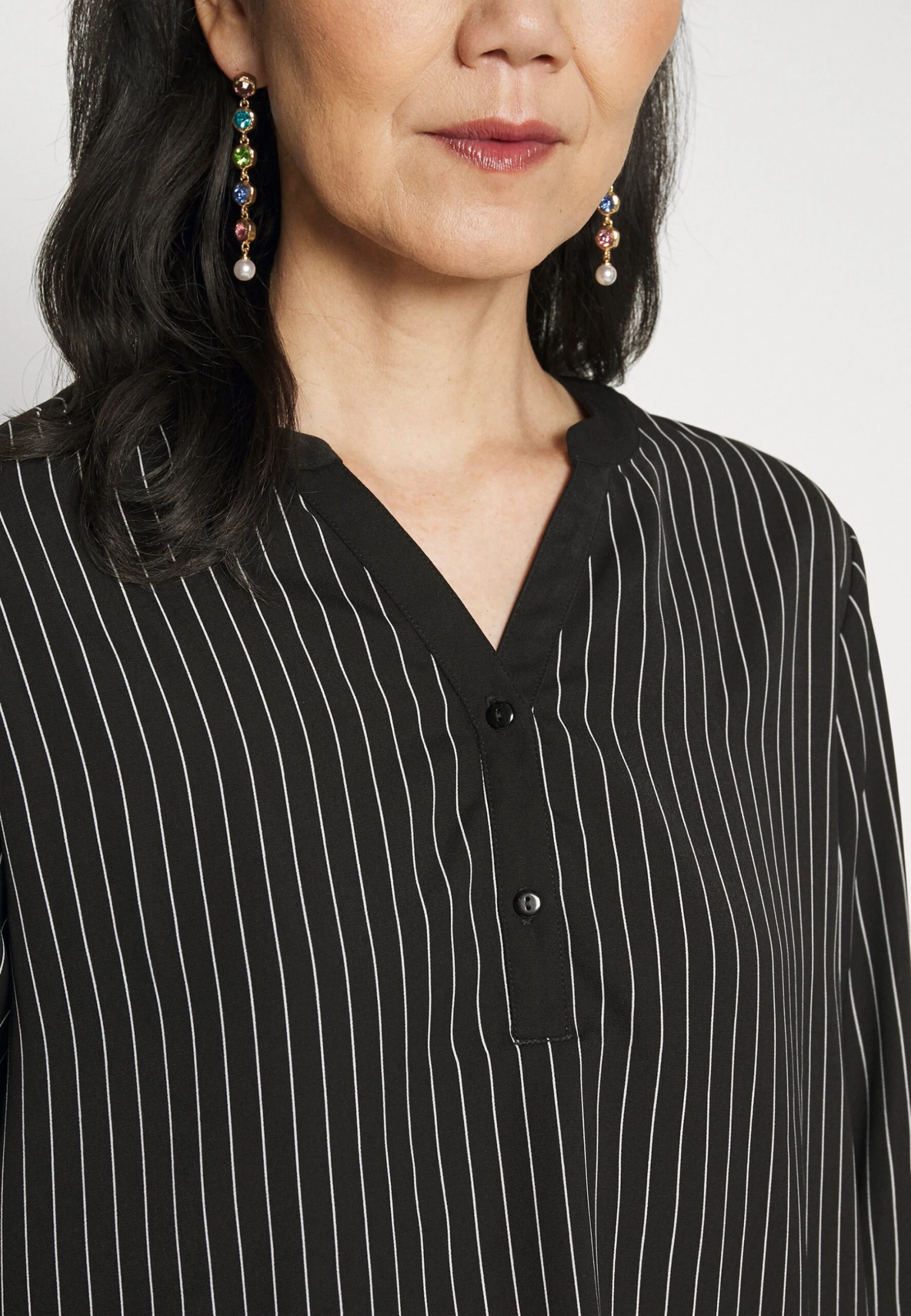 Anna Field T-Shirt À Manches Longues - Black/White 9 Anna Field T-Shirt À Manches Longues - Black/White – Image 7