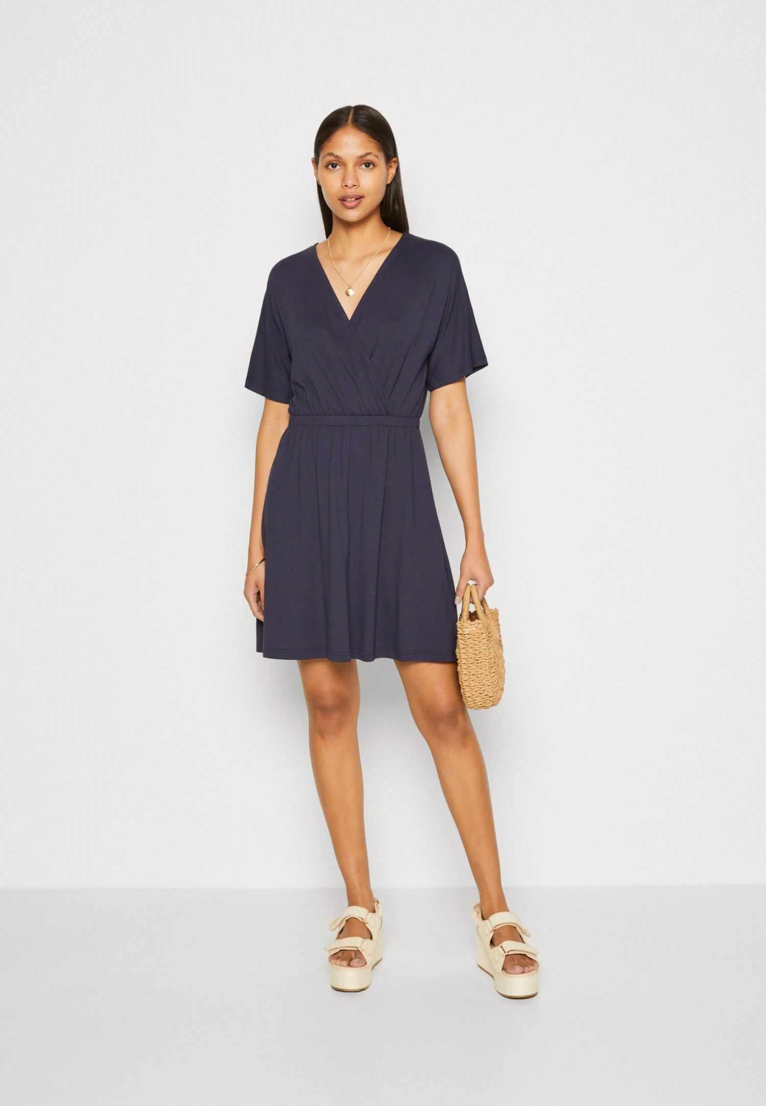 Anna Field Robe En Jersey - Dark Blue 4 Anna Field Robe En Jersey - Dark Blue – Image 2