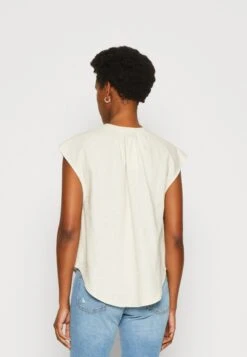 Anna Field Linen-Mix Shirt - T-Shirt Imprimé - Beige -Anna Field 1c54f213841944ff9351103cefea971f