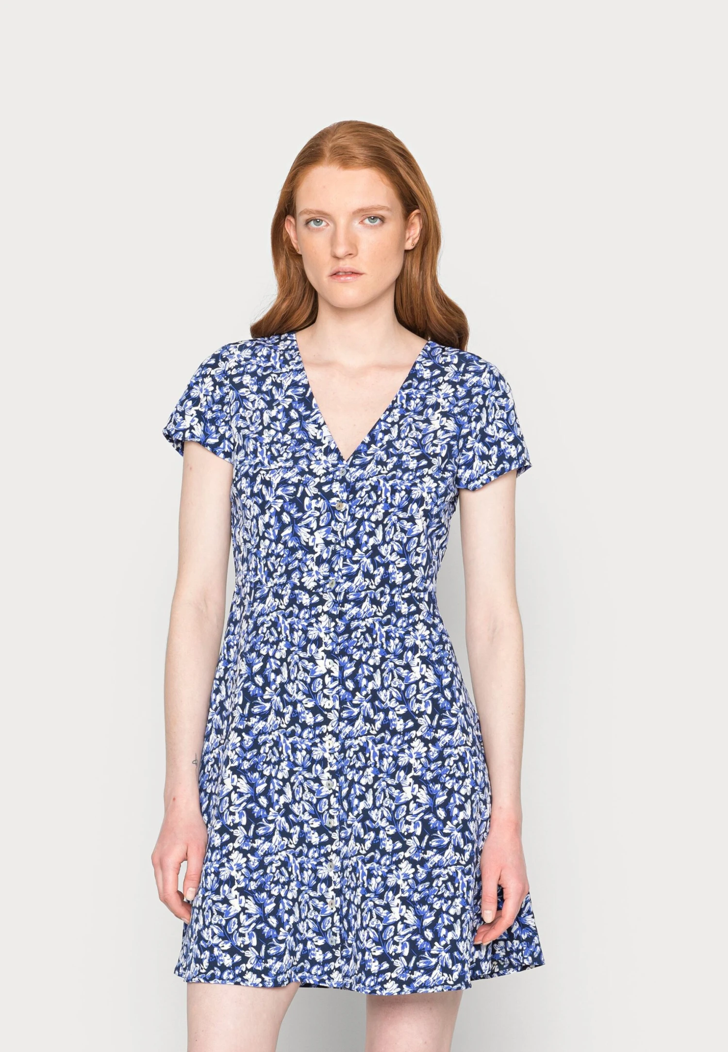 Anna Field Robe De Jour - Blue/White/Multi Coloured 3 Anna Field Robe De Jour - Blue/White/Multi Coloured