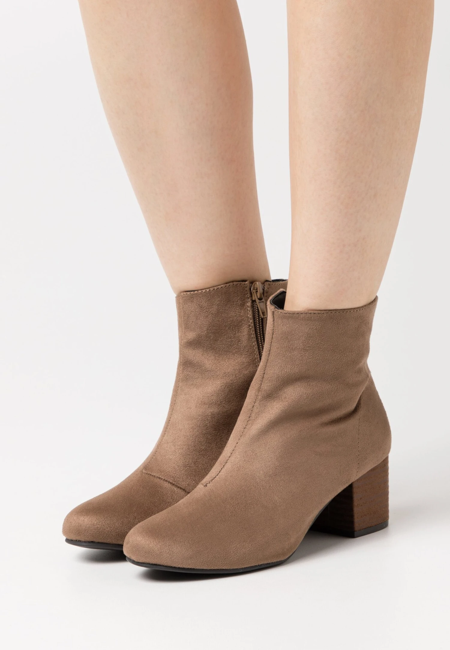 Anna Field Boots À Talons - Taupe 3 Anna Field Boots À Talons - Taupe