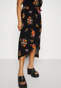 Wrap Dress High Low Hem - Robe De Jour - Black -Anna Field 242557d0428e4e0096158a3046d02a42
