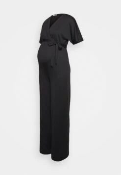 Short Sleeve Wrap Jumpsuit - Combinaison - Black 10 Short Sleeve Wrap Jumpsuit - Combinaison - Black -Anna Field 286fe87934f24d35b2bce0374302b708