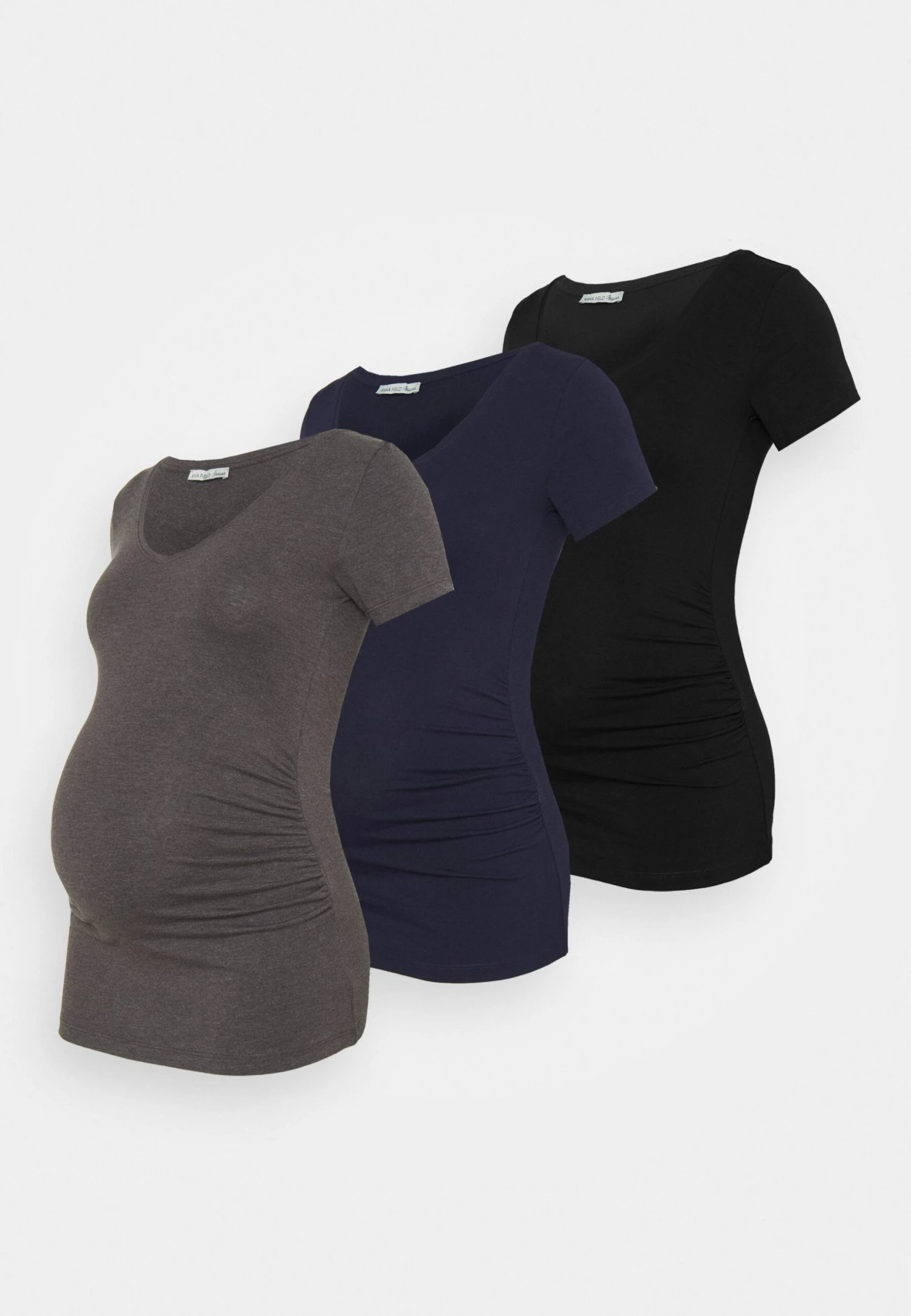 3 Pack - T-Shirt Imprimé - Black /Dark Grey/Dark Blue 3 3 Pack - T-Shirt Imprimé - Black /Dark Grey/Dark Blue