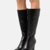 Anna Field Leather - Bottes Compensées - Black