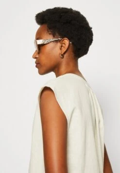 Anna Field Linen-Mix Shirt - T-Shirt Imprimé - Beige -Anna Field 2fb36661147a41f894f1c22c9eb9fce0