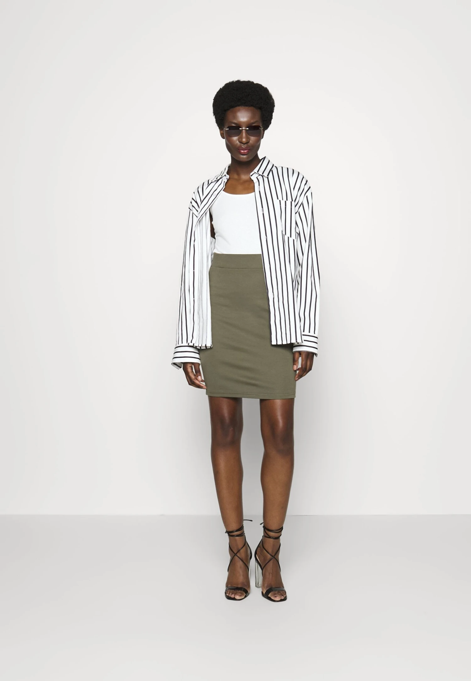 Anna Field 2Pack - Minijupe - Black/Khaki 3 Anna Field 2Pack - Minijupe - Black/Khaki