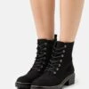 Anna Field Bottines À Lacets - Black