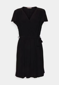 Frilled Cap Sleeves Flared Dress - Robe En Jersey - Black 10 Frilled Cap Sleeves Flared Dress - Robe En Jersey - Black -Anna Field 362bbdf9d64744cfa0f85eb27c00e199