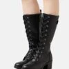 W-Berta - Bottes À Lacets - Black