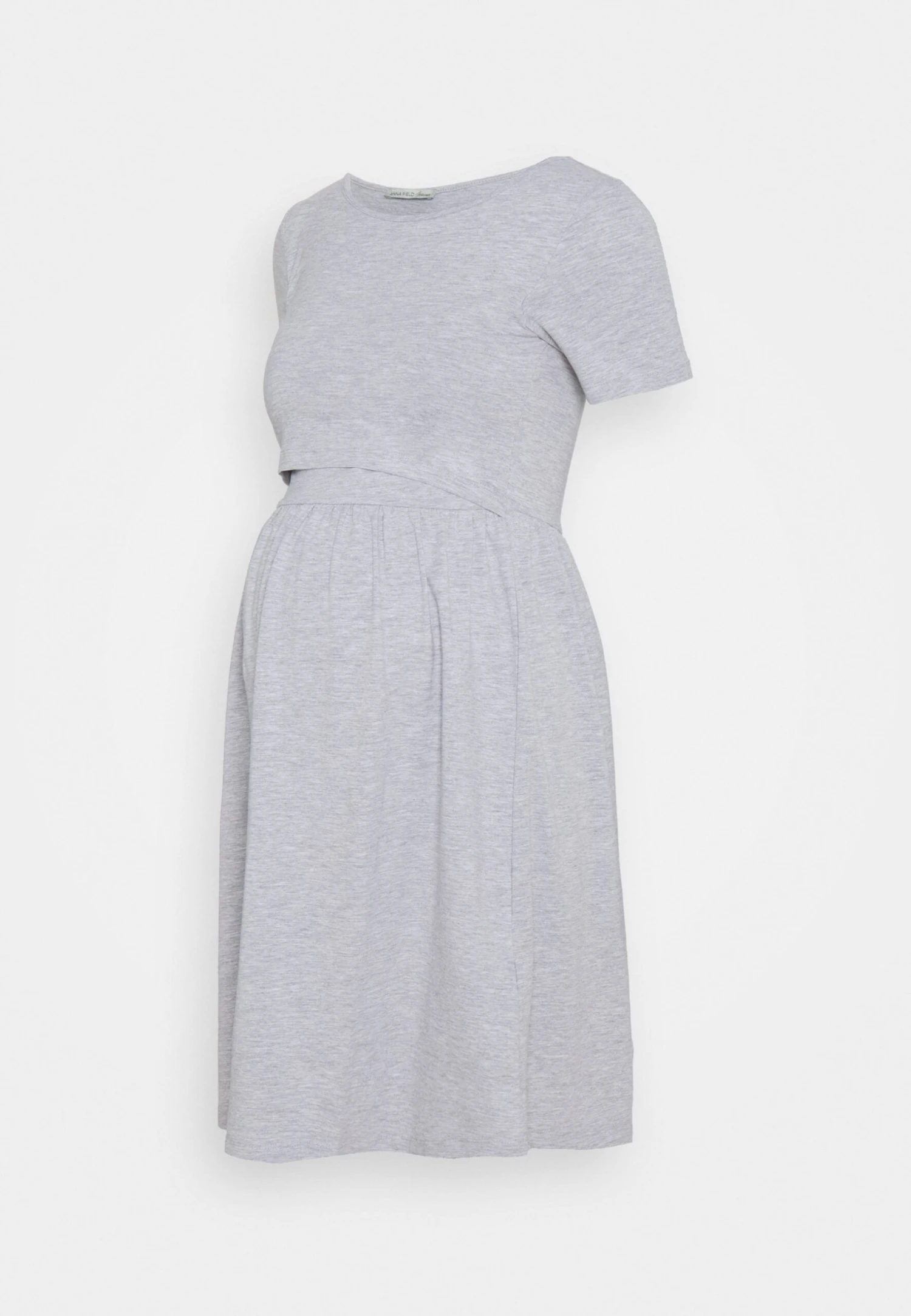 Nursing - Robe En Jersey - Light Grey 3 Nursing - Robe En Jersey - Light Grey