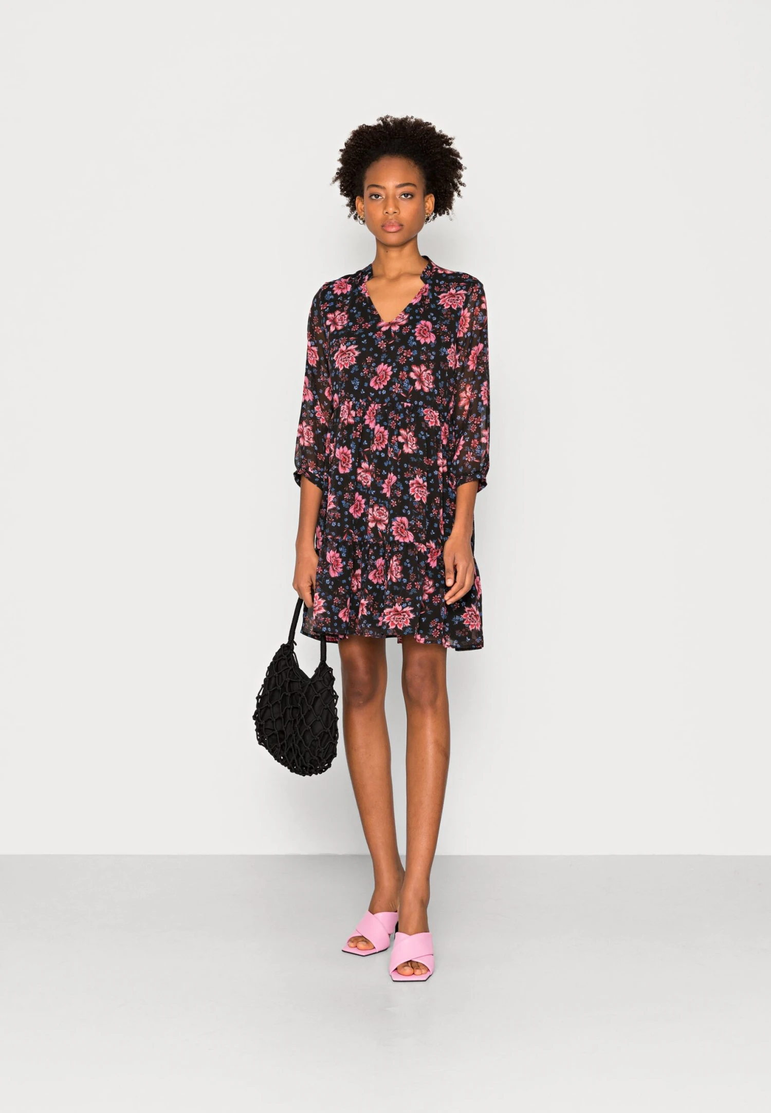 Anna Field Robe De Jour - Blue/Red 4 Anna Field Robe De Jour - Blue/Red – Image 2