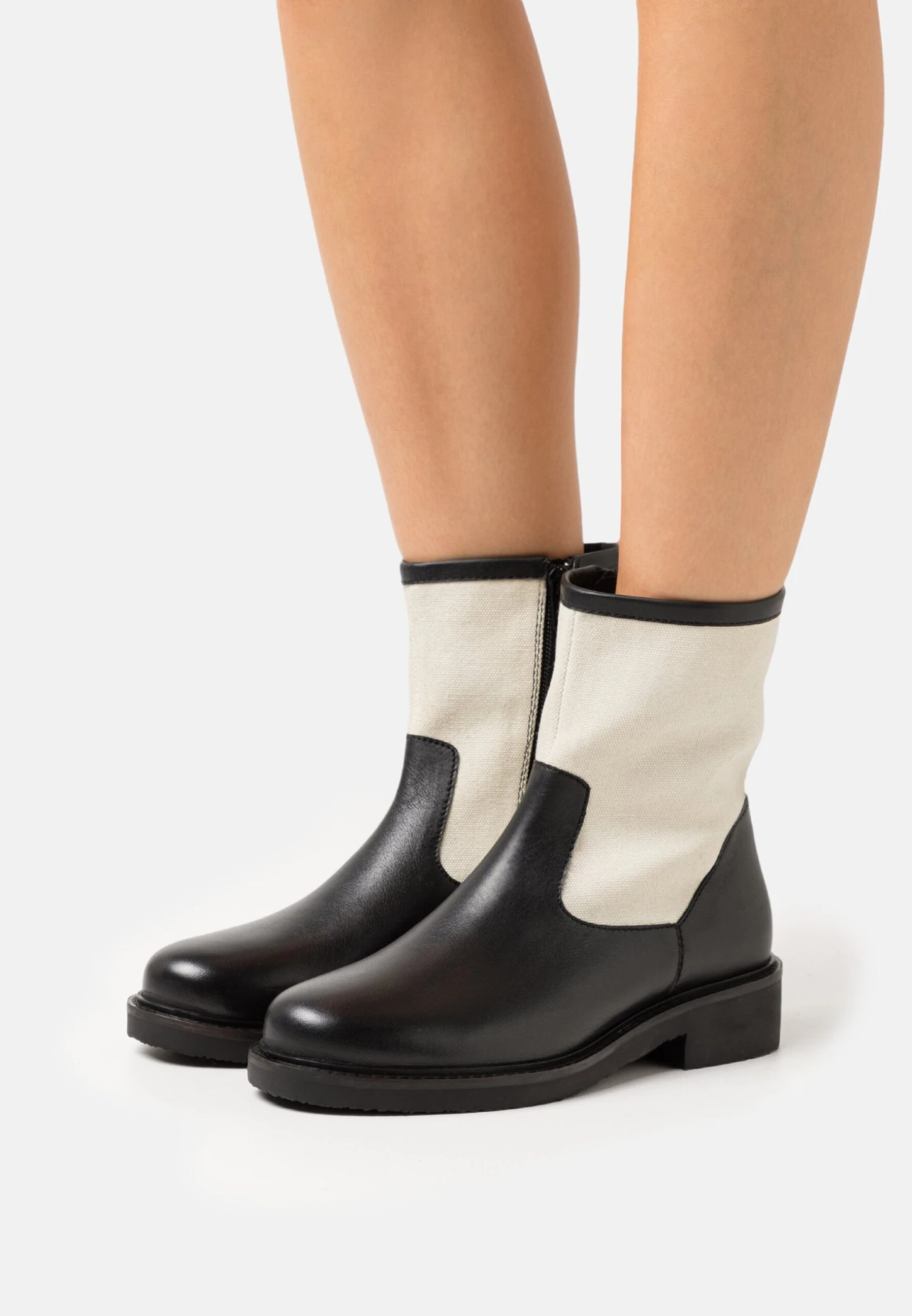 Anna Field Leather - Bottines - Black/Beige 3 Anna Field Leather - Bottines - Black/Beige