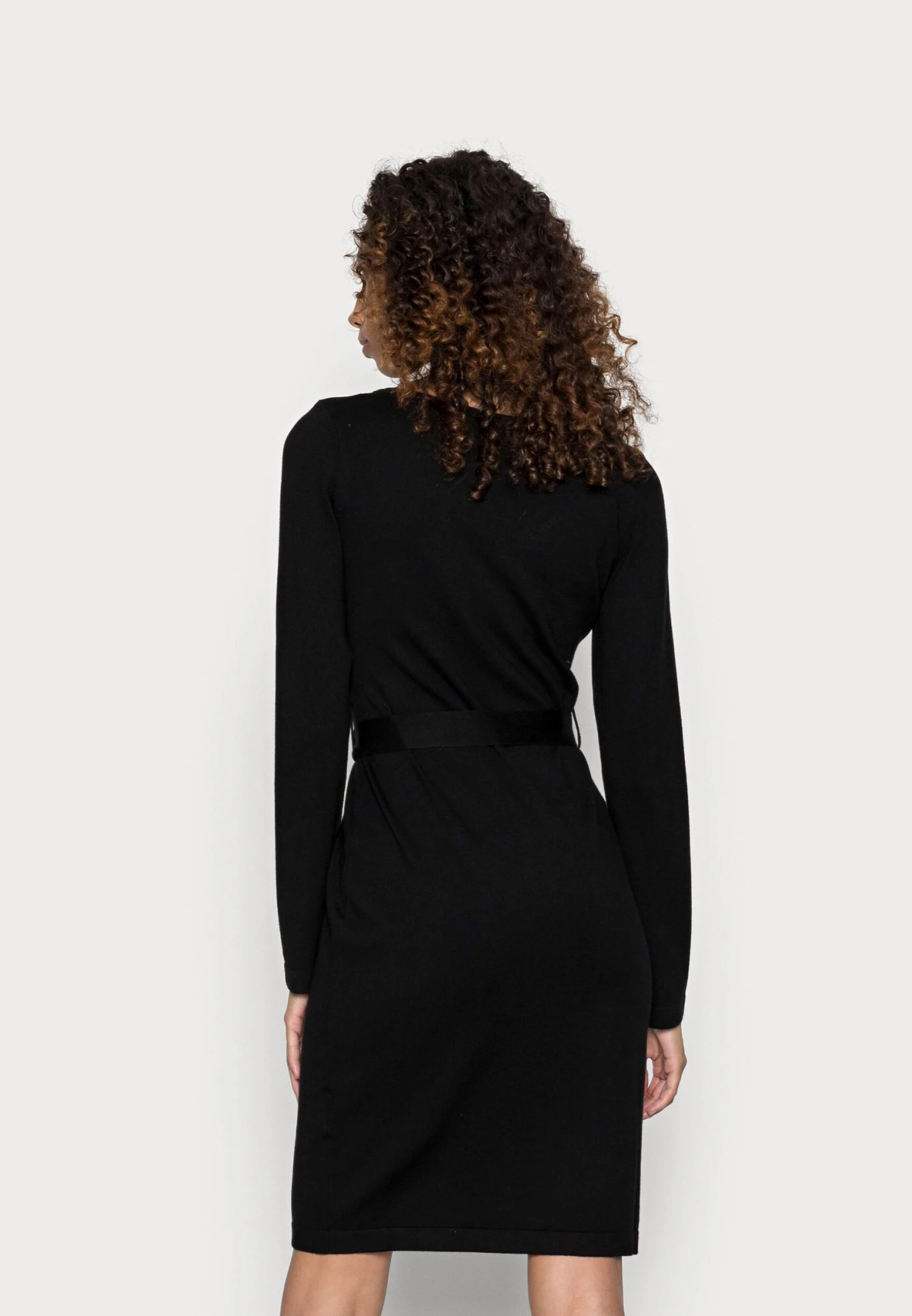 Anna Field Lace Insert V Neckline Loose Dress - Robe Pull - Black 5 Anna Field Lace Insert V Neckline Loose Dress - Robe Pull - Black â Image 3