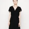 Frilled Cap Sleeves Flared Dress - Robe En Jersey - Black 1 Frilled Cap Sleeves Flared Dress - Robe En Jersey - Black -Anna Field 4818c925422d4cb6b5b7aca5f74fcba4