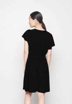 Frilled Cap Sleeves Flared Dress - Robe En Jersey - Black 9 Frilled Cap Sleeves Flared Dress - Robe En Jersey - Black -Anna Field 4b96f6529d9b457490297914ae0f9da3
