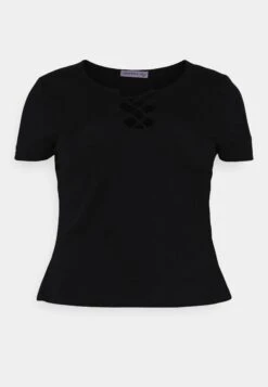 Curvy Front Lace - T-Shirt Basique - Black 10 Curvy Front Lace - T-Shirt Basique - Black -Anna Field 53bcc5dad09d411ca251039448d5535a