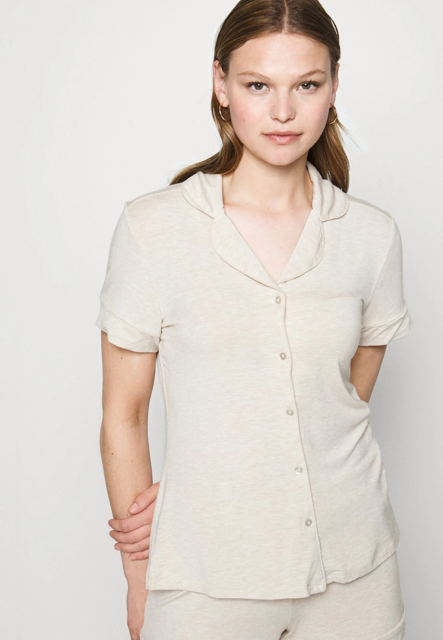 Anna Field Button Through Pj Set - Pyjama - Beige 6 Anna Field Button Through Pj Set - Pyjama - Beige – Image 4