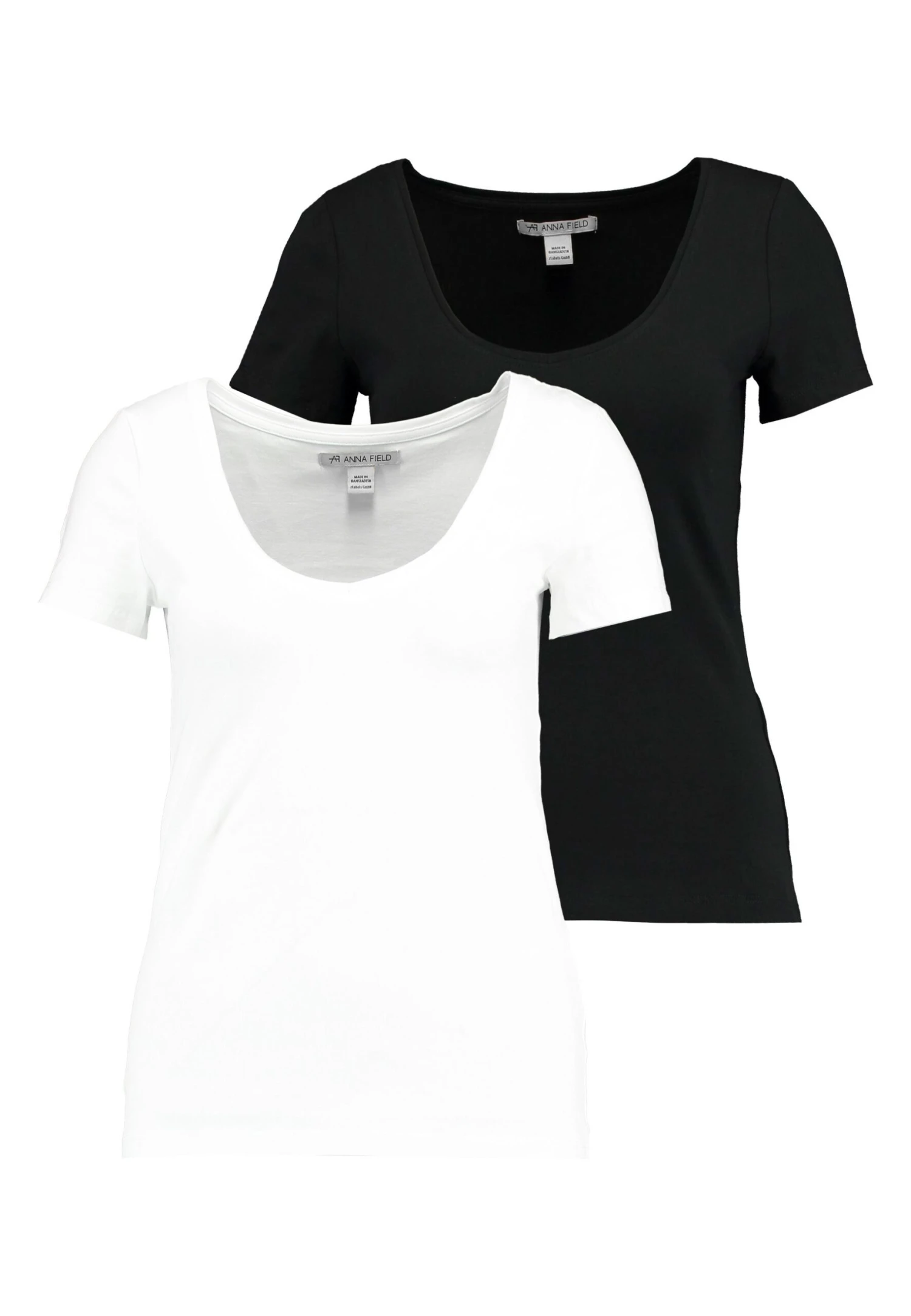 Anna Field 2 Pack - T-Shirt Basique - White/Black 6 Anna Field 2 Pack - T-Shirt Basique - White/Black – Image 4
