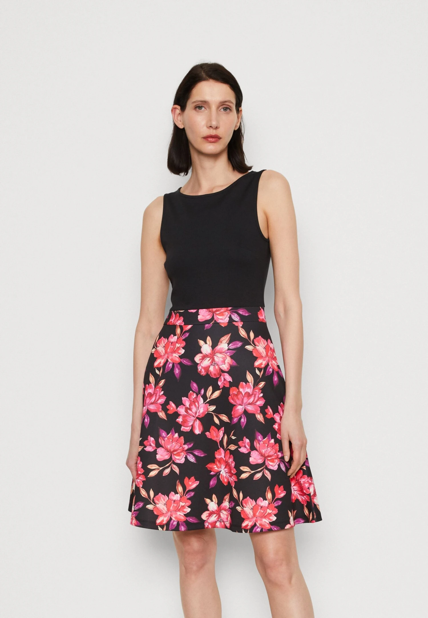 Anna Field Robe De Jour - Black/Red/Purple 3 Anna Field Robe De Jour - Black/Red/Purple