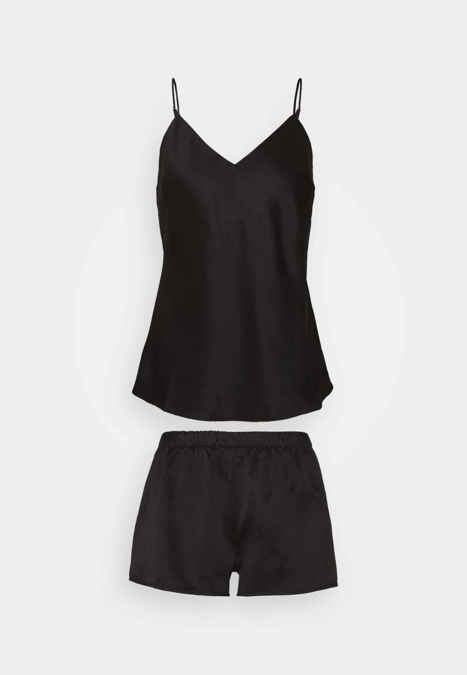 Anna Field Simple Satin Short Set - Pyjama - Black 7 Anna Field Simple Satin Short Set - Pyjama - Black – Image 5