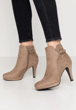 Anna Field Bottines À Talons Hauts - Taupe