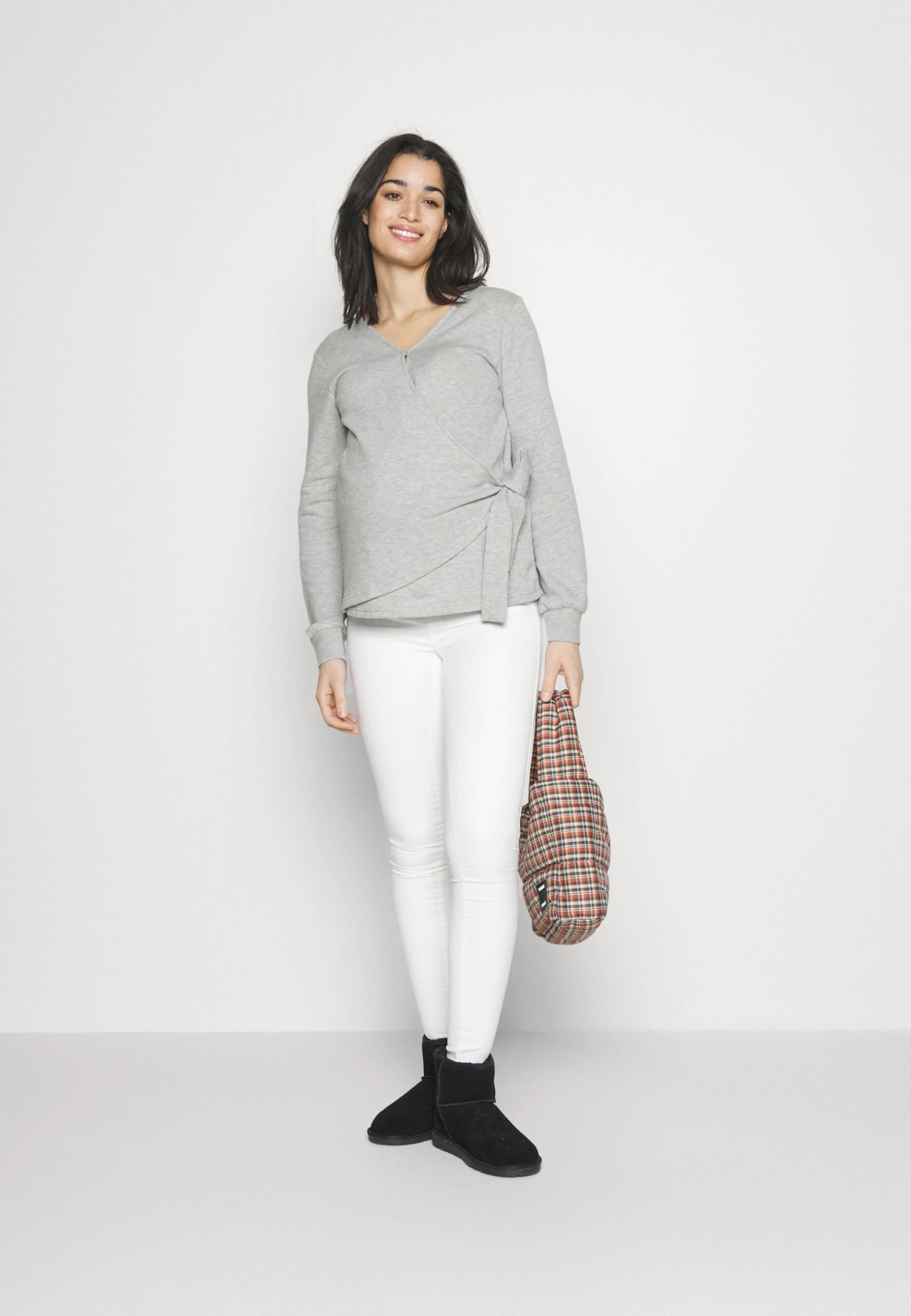 Sweat Zippé - Mottled Light Grey 4 Sweat Zippé - Mottled Light Grey – Image 2