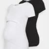 Nursing 2Er Pack - Basic T-Shirt - T-Shirt Basique - Black/White -Anna Field 7e412bf4245e43a7bceaa549785a02e3