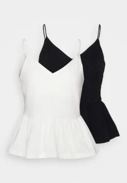 Petite 2Pack - Blouse - Black/ White 12 Petite 2Pack - Blouse - Black/ White -Anna Field 86be941200074af281958dcb1a7a45a0