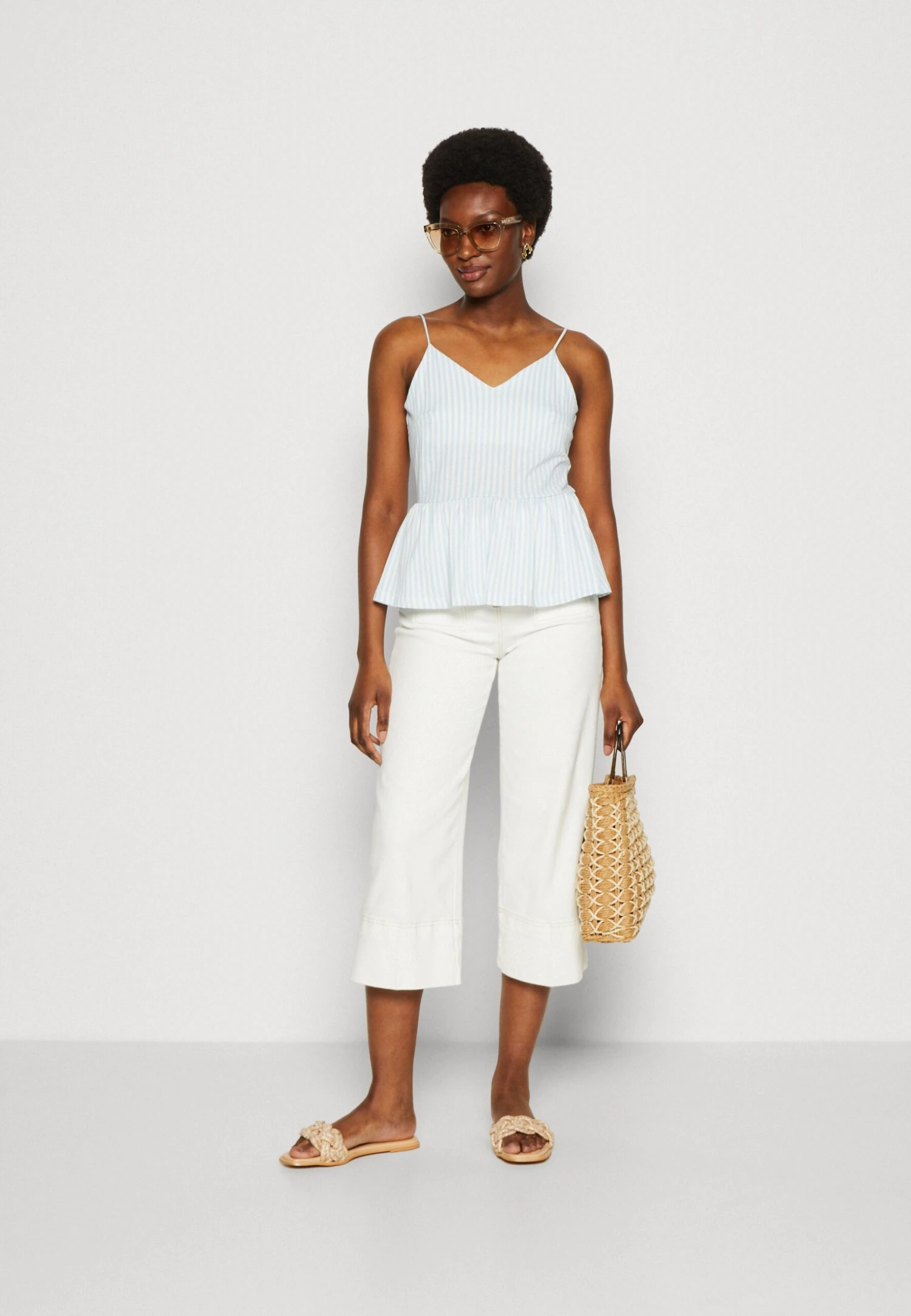 Anna Field Débardeur - Light Blue/White 4 Anna Field Débardeur - Light Blue/White – Image 2