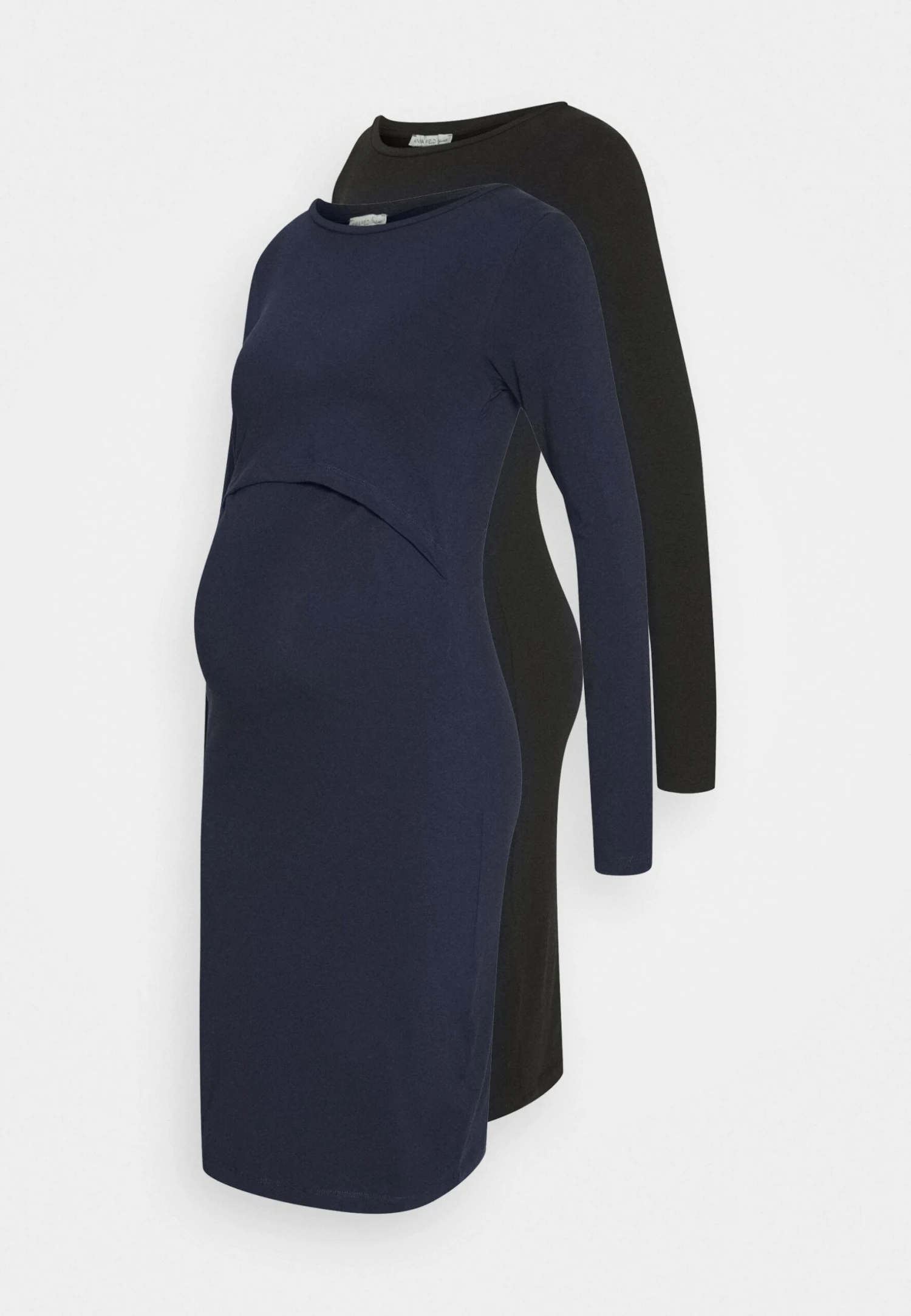 2 Pack Nursing Dress - Robe En Jersey - Dark Blue/Black 3 2 Pack Nursing Dress - Robe En Jersey - Dark Blue/Black