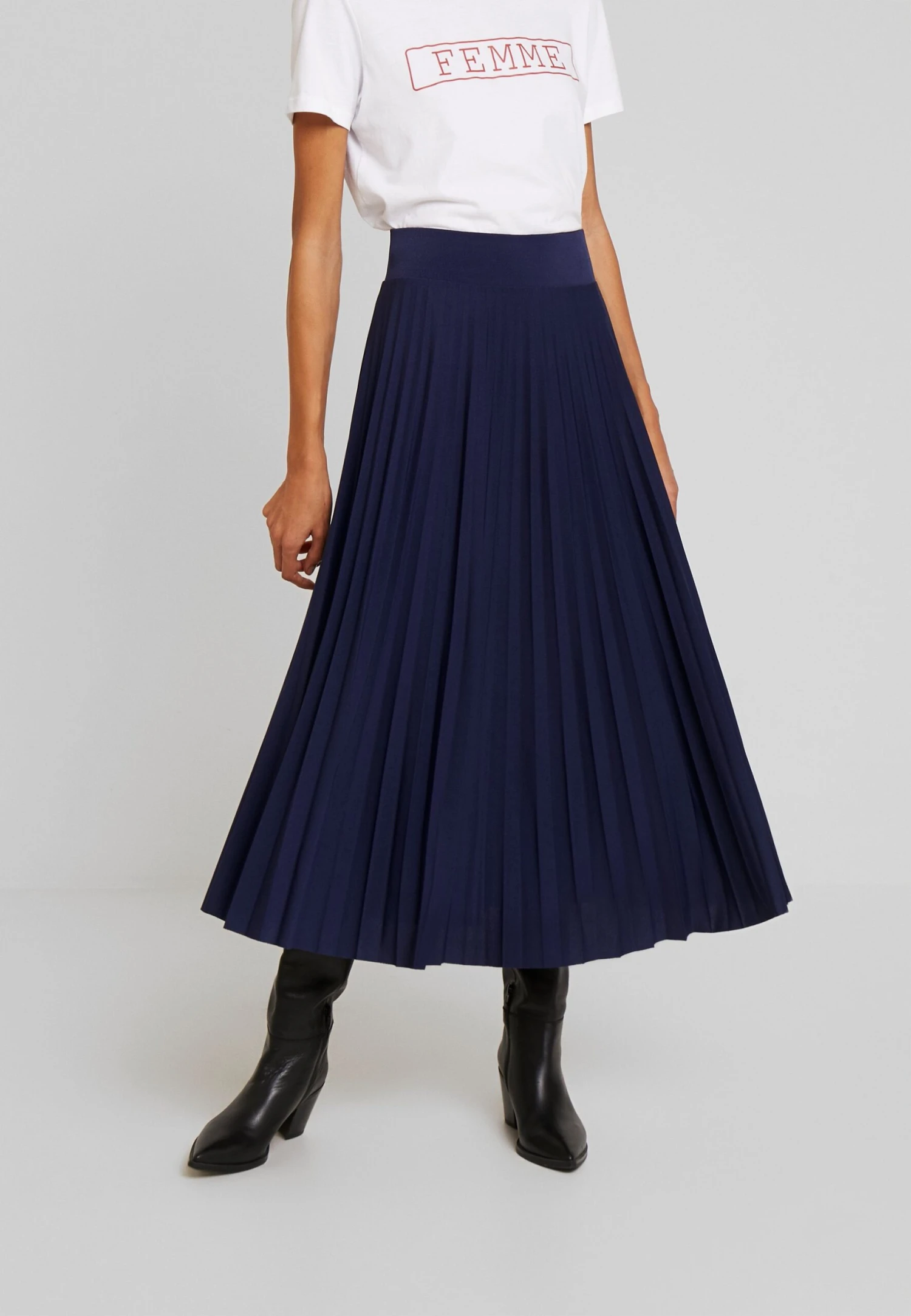 Anna Field Plisse A-Line Midi Skirt - Jupe Trapèze - Maritime Blue 3 Anna Field Plisse A-Line Midi Skirt - Jupe Trapèze - Maritime Blue