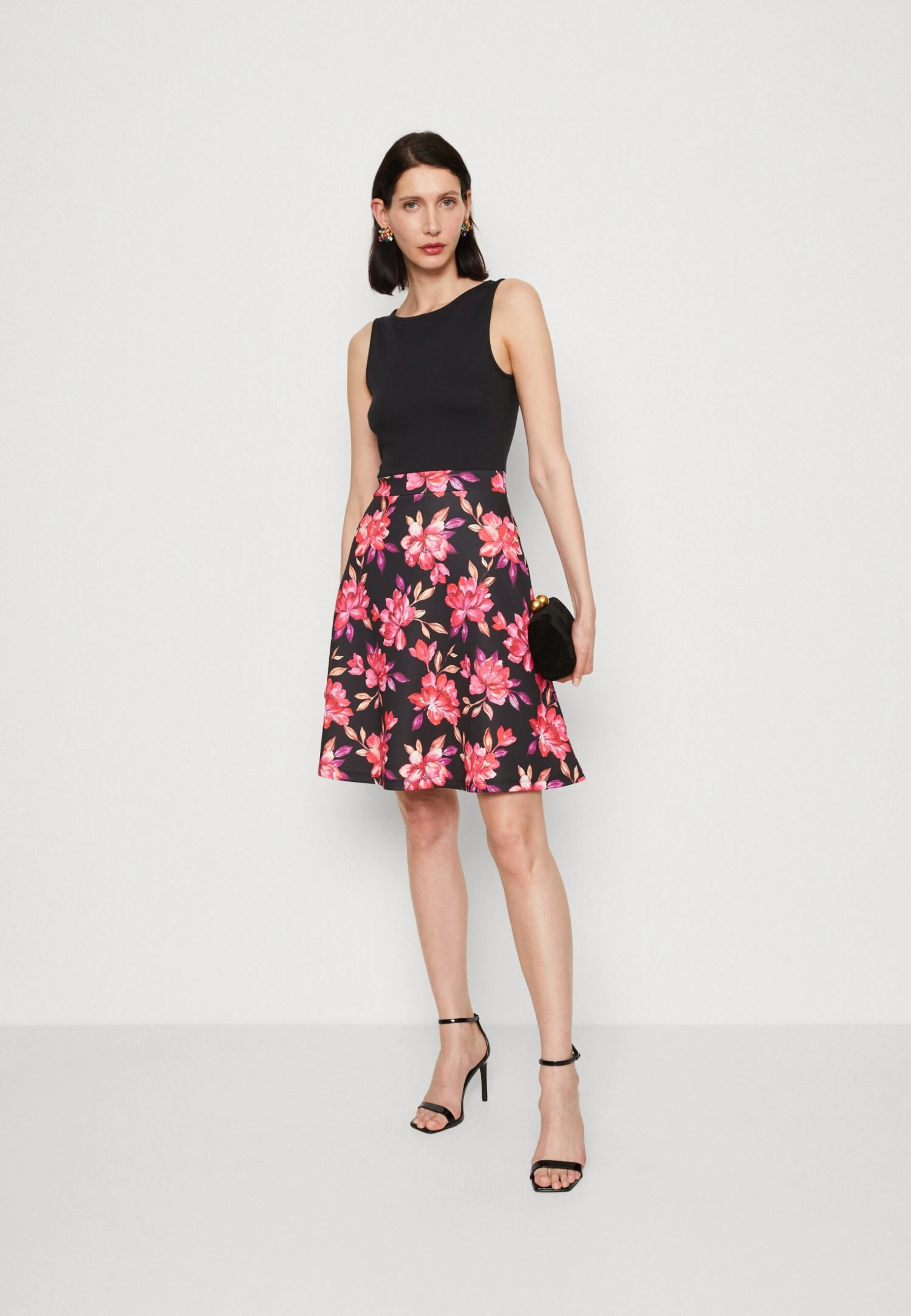 Anna Field Robe De Jour - Black/Red/Purple 4 Anna Field Robe De Jour - Black/Red/Purple – Image 2