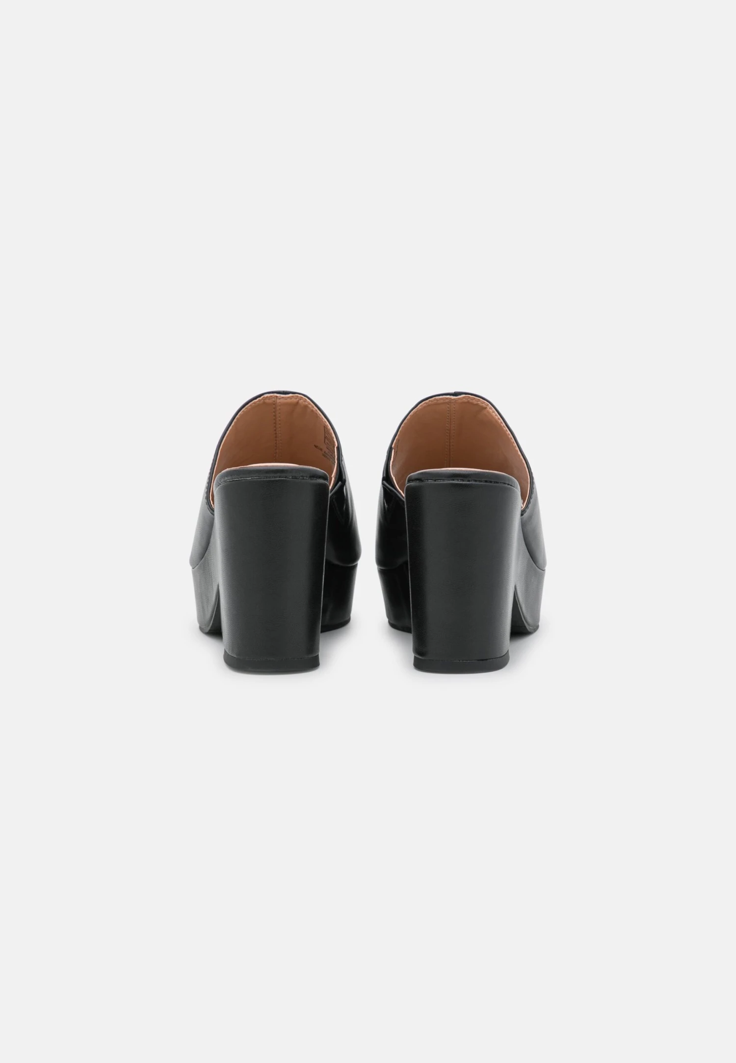 Wide Fit - Mules À Talons - Black 6 Wide Fit - Mules À Talons - Black – Image 4