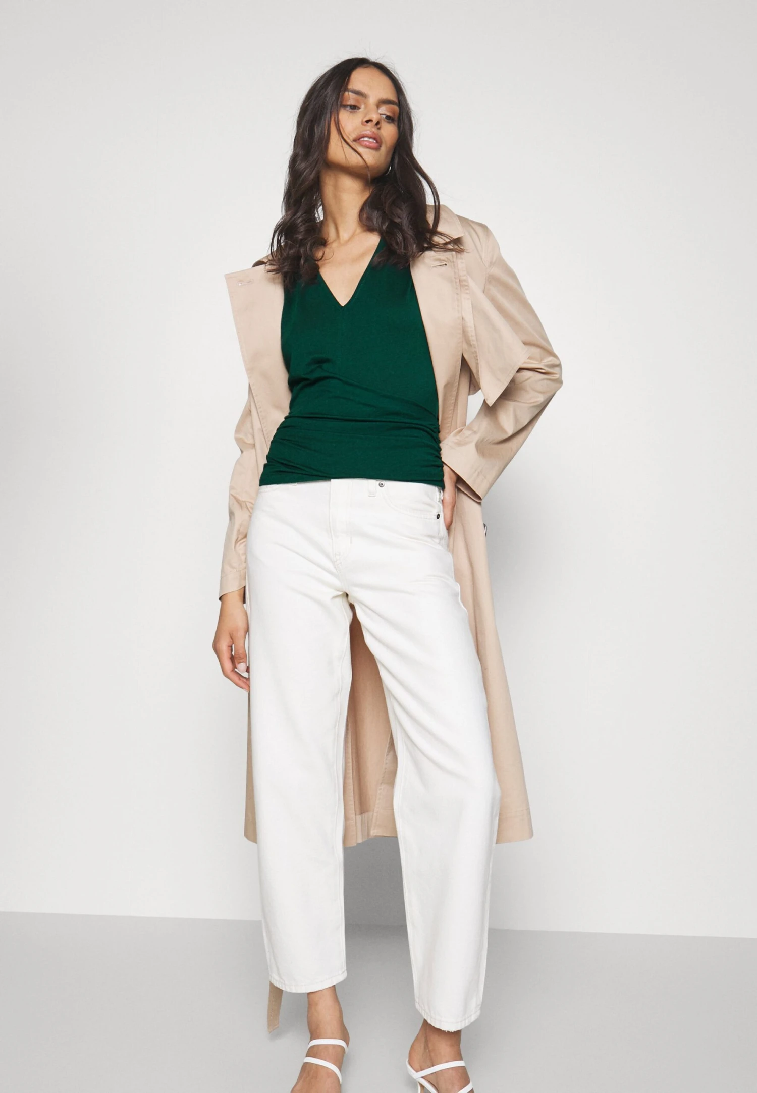 Anna Field Wrap Blouse - Blouse - Dark Green 6 Anna Field Wrap Blouse - Blouse - Dark Green – Image 4