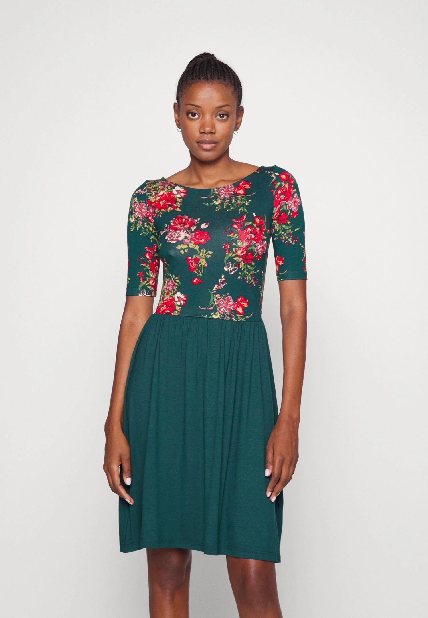 Anna Field Robe En Jersey - Multi-Coloured/Green 3 Anna Field Robe En Jersey - Multi-Coloured/Green