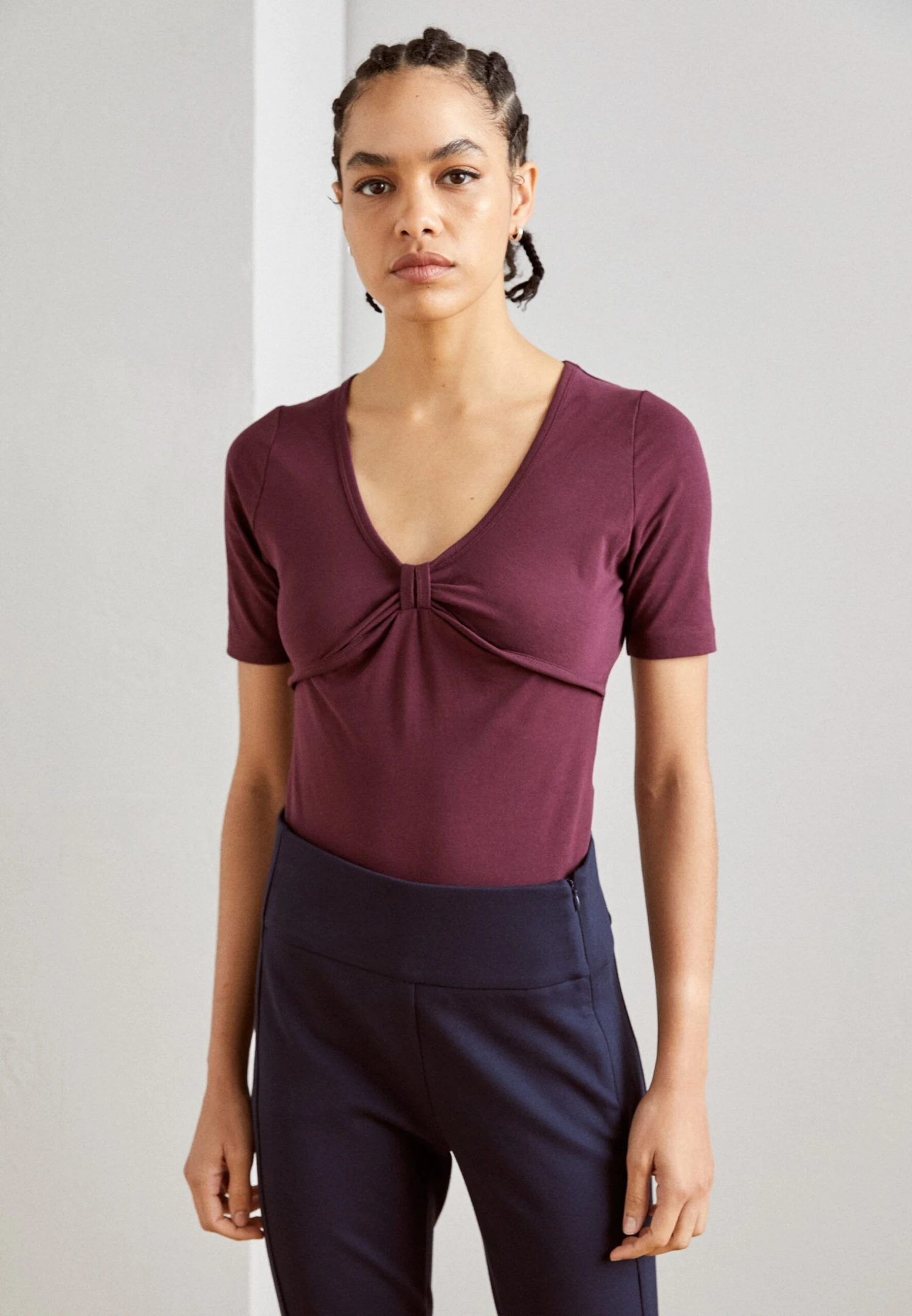 Anna Field T-Shirt Basique - Dark Red 3 Anna Field T-Shirt Basique - Dark Red