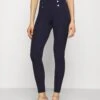 Anna Field Punto Leggings With Button Detail - Legging - Dark Blue 2 Anna Field Punto Leggings With Button Detail - Legging - Dark Blue -Anna Field d182d2cbcbbe4c5b83fdeecb32c3b762