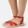 Anna Field Leather - Sandales À Plateforme - Red
