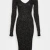 Anna Field Lurex V-Ausschnitt Midi Strickkleid - Robe Fourreau - Black 1 Anna Field Lurex V-Ausschnitt Midi Strickkleid - Robe Fourreau - Black -Anna Field eaa8e514d01845e1b9adc1ea5527a81e