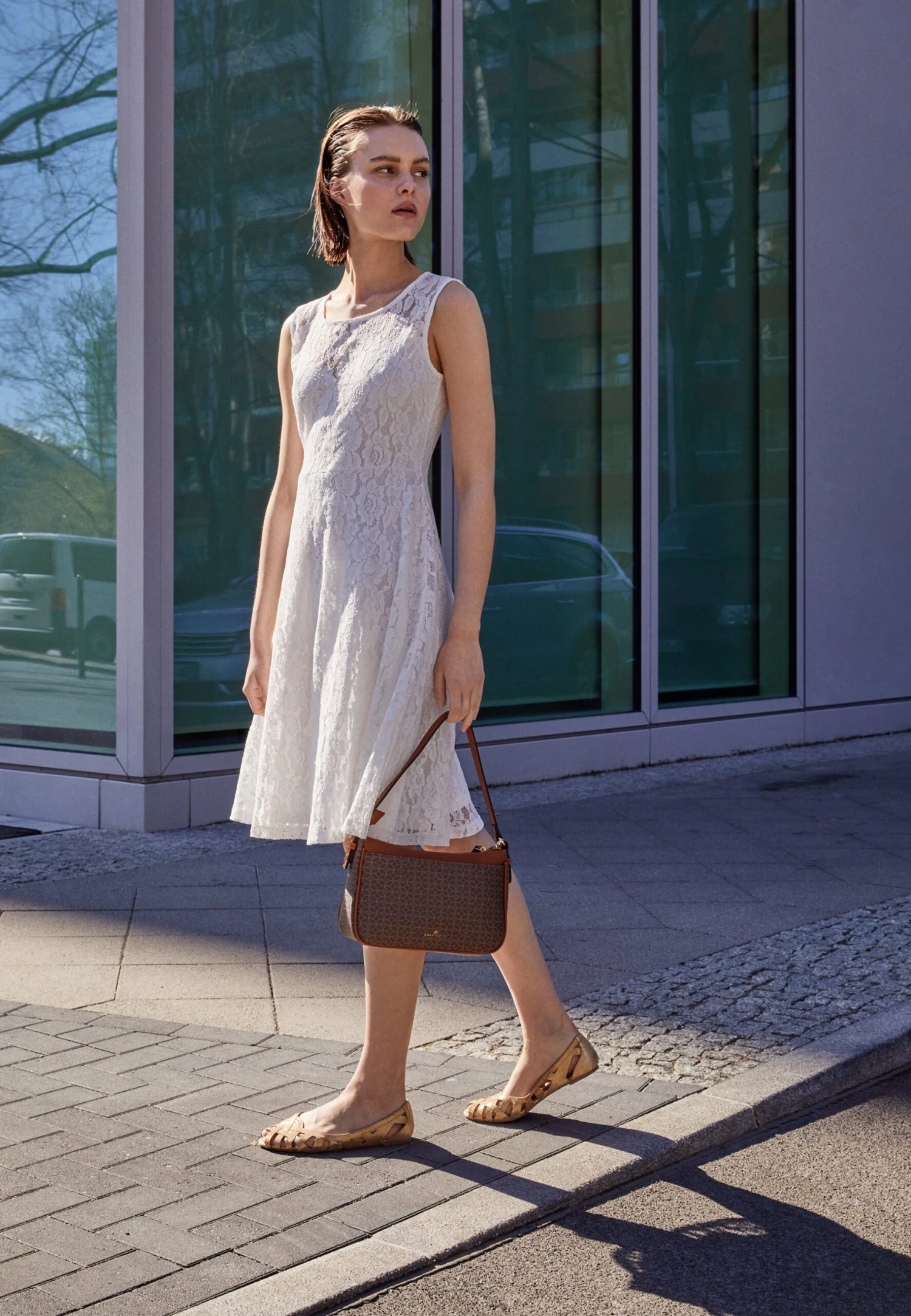 Anna Field Leather - Ballerines À Bout Ouvert - Gold 3 Anna Field Leather - Ballerines À Bout Ouvert - Gold